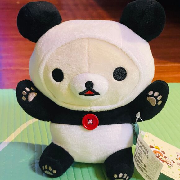 NWT 2024 SAN-X Rilakkuma Panda Collection Rilakkuma & Korilakkuma Set of 2 - Picture 2 of 4